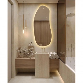 Фигурное зеркало с фоновой LED подсветкой Соно 